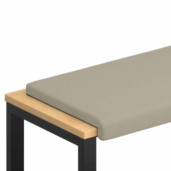 Bankkissen Strukturiertes Samt Sand Tiefe 35 cm