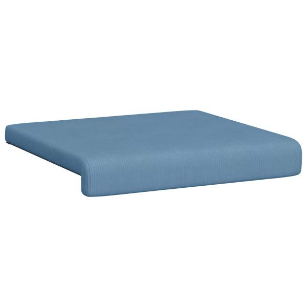 Bankkissen 4 stk. Cord Blau Tiefe 35 cm