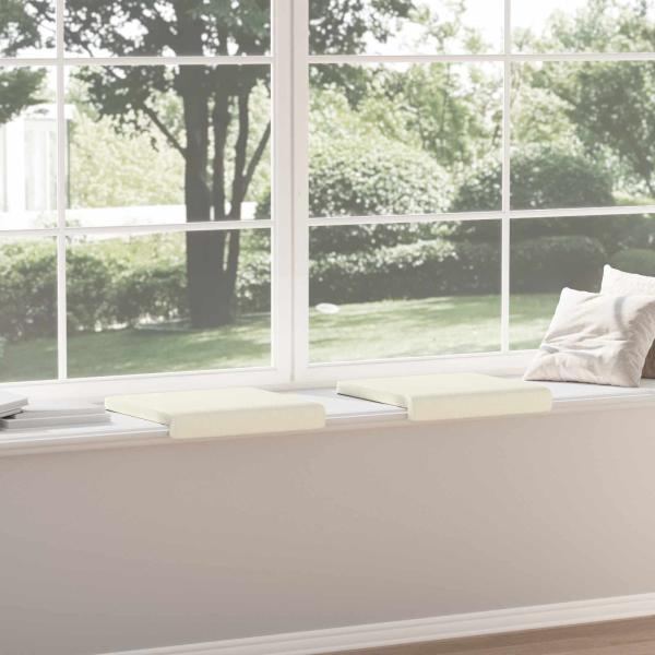 Bankkissen 2 stk. Cord Creme Tiefe 35 cm