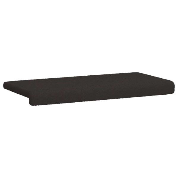 Bankkissen Sherpa-Stoff Schwarz Tiefe 35 cm
