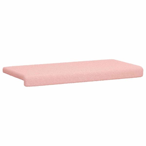 Bankkissen Sherpa-Stoff Rosa Tiefe 35 cm