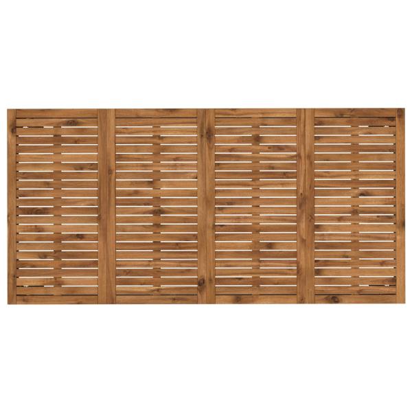 Gartentisch Natürlich und Schwarz 147 x 88,5 x 75 cm