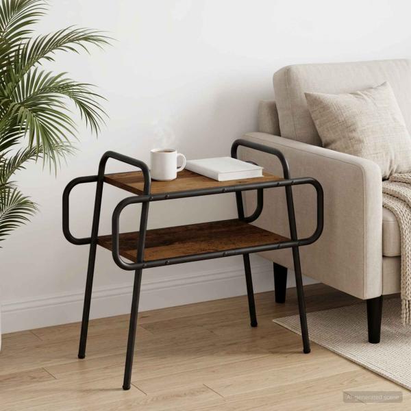 ARDEBO.de - Couchtisch Altholz 60 x 30 x 51 cm Holzwerkstoff