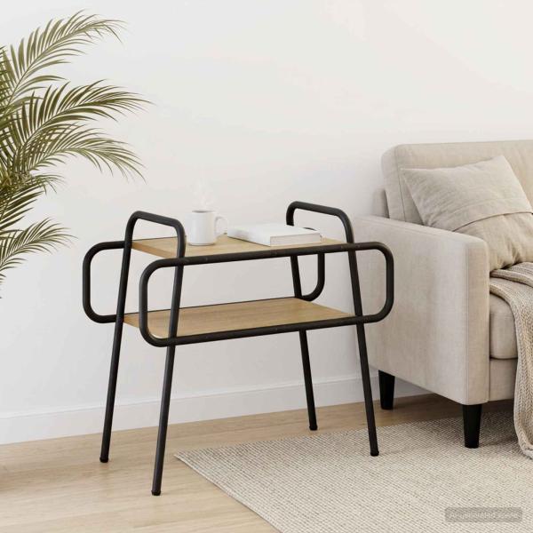 ARDEBO.de - Couchtisch Sonoma-Eiche 60 x 30 x 51 cm Holzwerkstoff