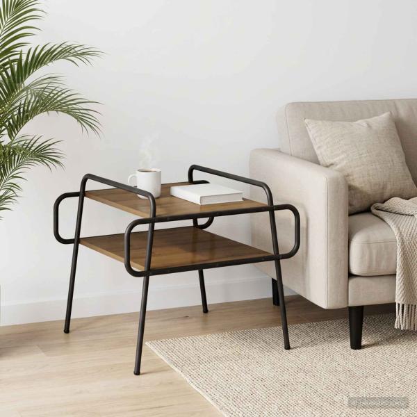 ARDEBO.de - Couchtisch Artisan-Eiche 60 x 60 x 51 cm Holzwerkstoff