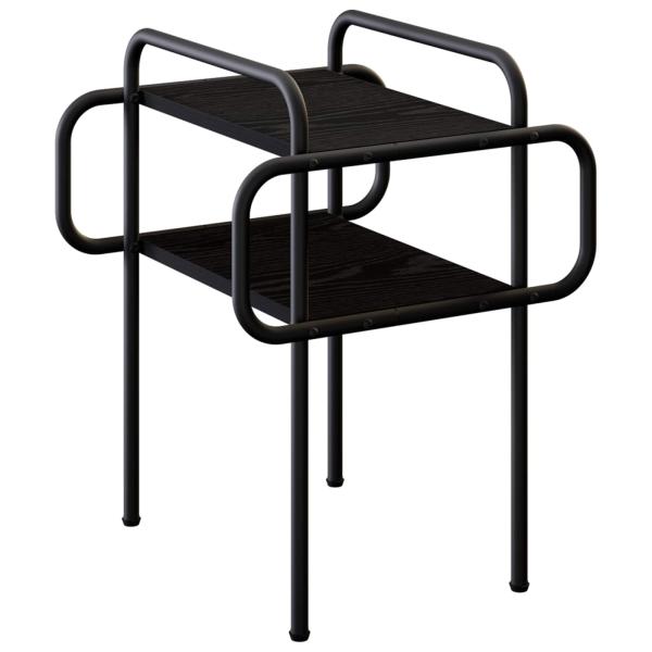 Couchtisch Schwarze Eiche 40 x 40 x 51 cm Holzwerkstoff