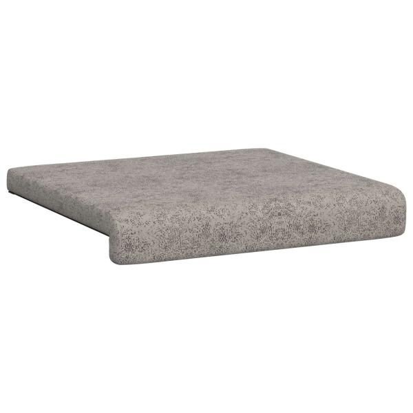 Bankkissen 2 stk. Kunstwildleder Hellgrau Tiefe 35 cm