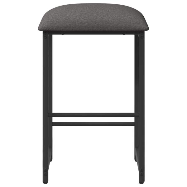 Barhocker Hellgrau 40 x 32 x 74 cm Holzwerkstoff