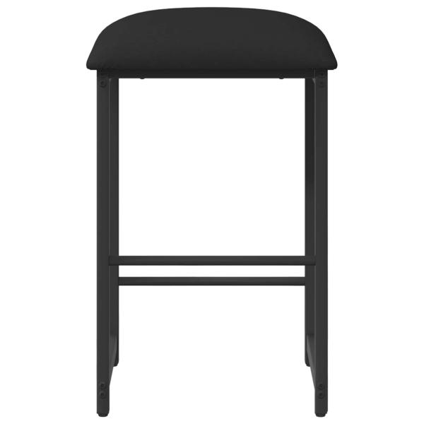 Barhocker Schwarz 40 x 32 x 74 cm Holzwerkstoff