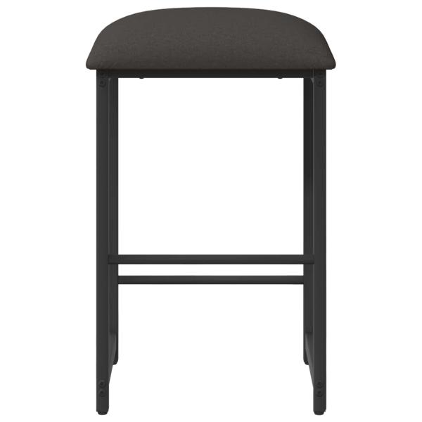 Barhocker 2 Stk. Dunkelgrau 40 x 32 x 74 cm Holzwerkstoff