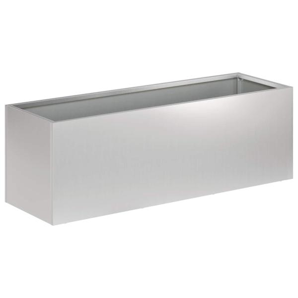 Garten-Pflanzgefäß 2 stk. Silber 60 x 20 x 20 cm