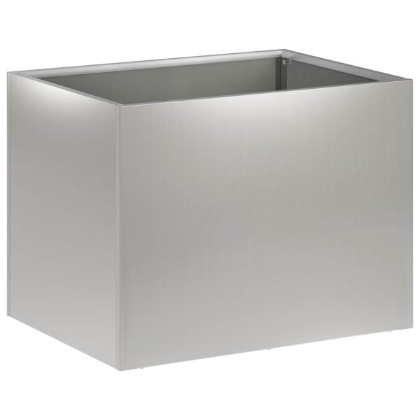 Garten-Pflanzgefäß Silber 40 x 30 x 30 cm Verzinkter Stahl