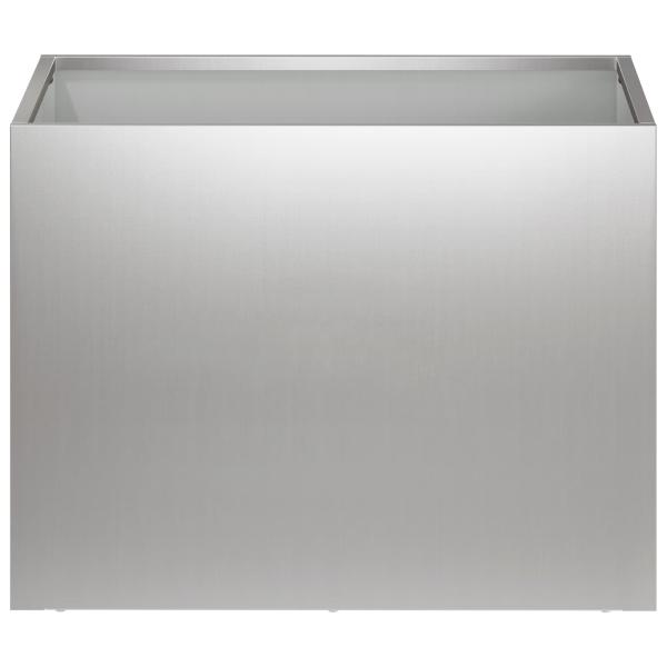 Garten-Pflanzgefäß Silber 40 x 30 x 30 cm Verzinkter Stahl