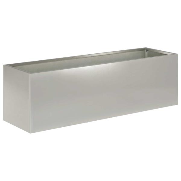 Garten-Pflanzgefäß Silber 80 x 30 x 30 cm Edelstahl