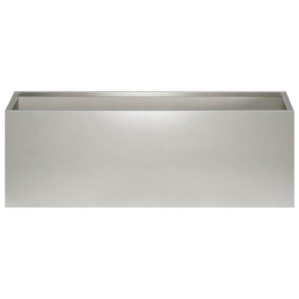 Garten-Pflanzgefäß 2 stk. Silber 60 x 20 x 20 cm Edelstahl