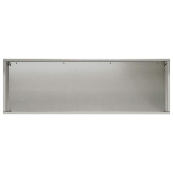 Garten-Pflanzgefäß 2 stk. Silber 60 x 20 x 20 cm Edelstahl