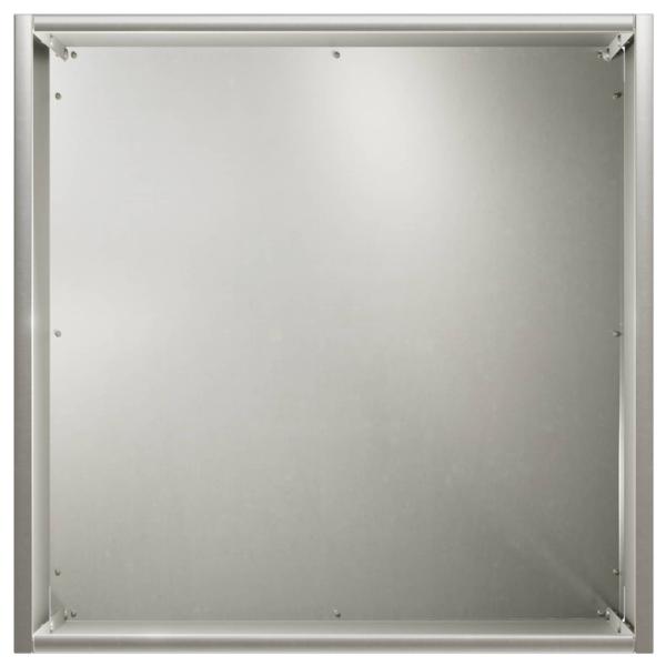 Garten-Pflanzgefäß Silber 45 x 45 x 45 cm Edelstahl