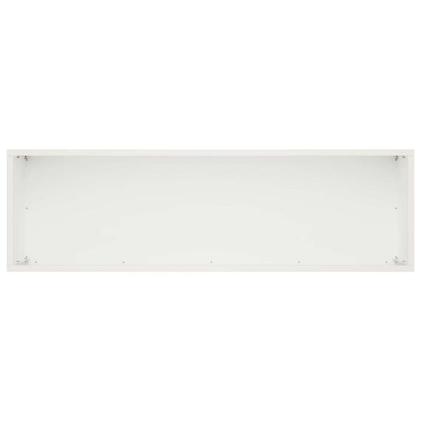 Garten-Pflanzgefäß Weiß 80 x 30 x 30 cm Kaltgewalzter Stahl