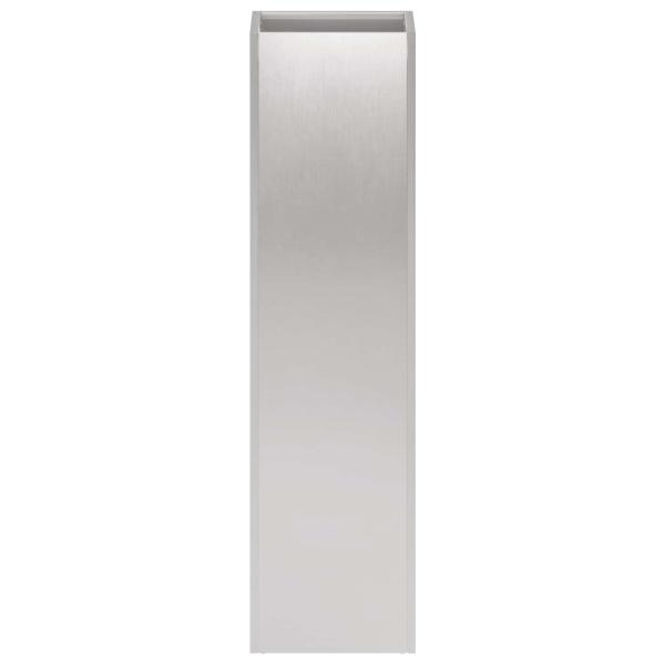 Garten-Pflanzgefäß Silber 20 x 20 x 75 cm Edelstahl