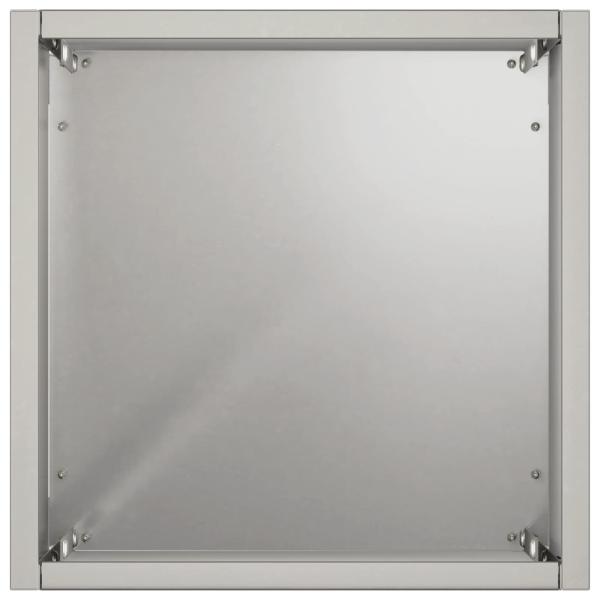 Garten-Pflanzgefäß Silber 20 x 20 x 75 cm Edelstahl