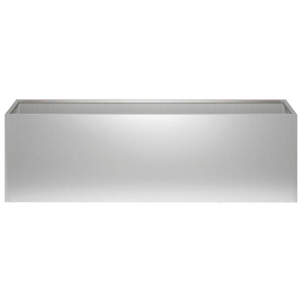 Garten-Pflanzgefäß 2 stk. Silber 80 x 30 x 30 cm
