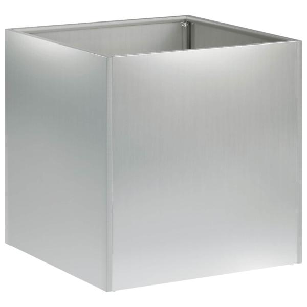 Garten-Pflanzgefäß 2 stk. Silber 25 x 25 x 25 cm