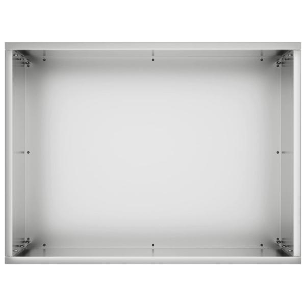 Garten-Pflanzgefäß Silber 40 x 30 x 50 cm Verzinkter Stahl
