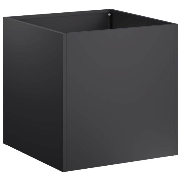 Garten-Pflanzgefäß 2 stk. Schwarz 25 x 25 x 25 cm