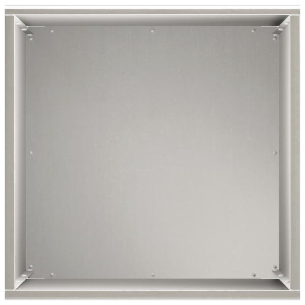 Garten-Pflanzgefäß 2 stk. Silber 30 x 30 x 50 cm Edelstahl