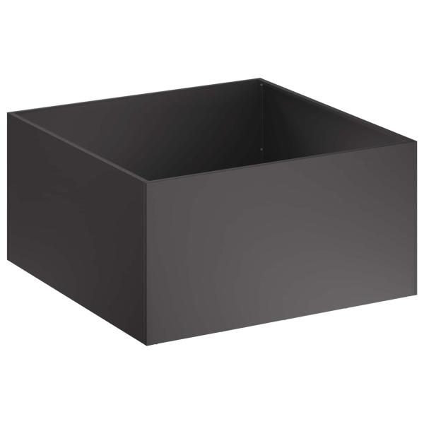 Garten-Pflanzgefäß 2 stk. Schwarz 100 x 100 x 40 cm