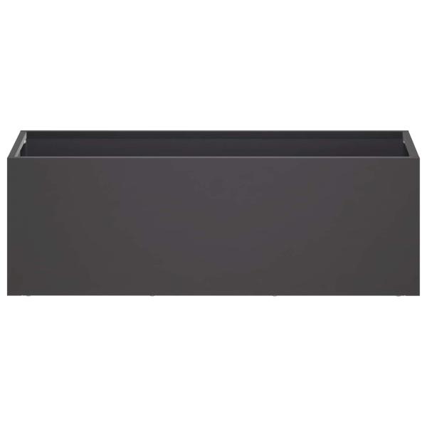 Garten-Pflanzgefäß 2 stk. Schwarz 40 x 20 x 20 cm