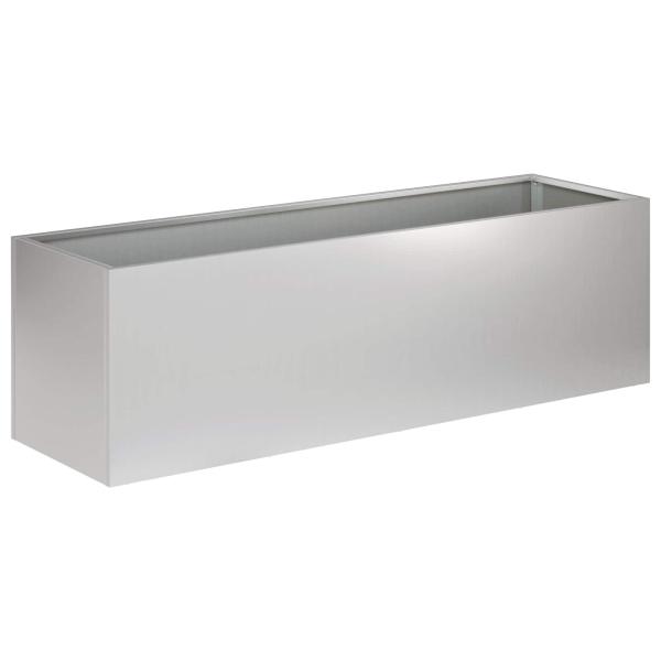 Garten-Pflanzgefäß 2 stk. Silber 100 x 30 x 30 cm
