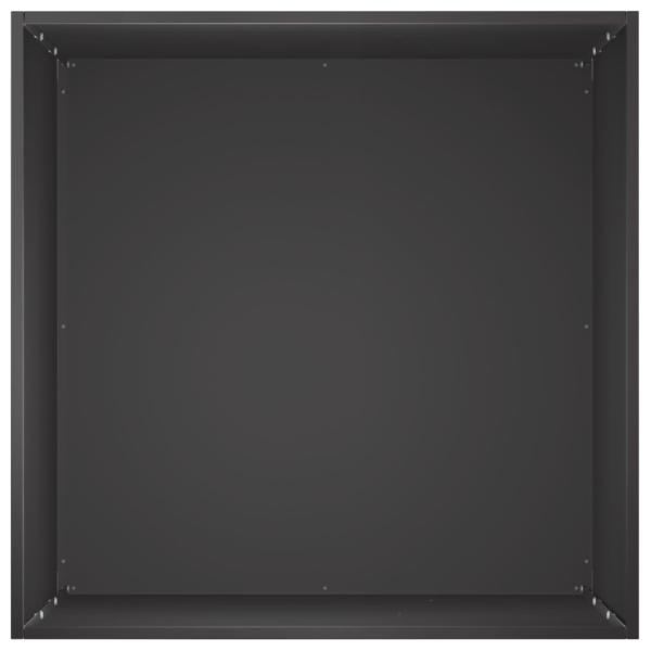 Garten-Pflanzgefäß 2 stk. Schwarz 40 x 40 x 75 cm