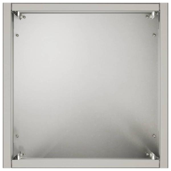 Garten-Pflanzgefäß Silber 20 x 20 x 40 cm Edelstahl