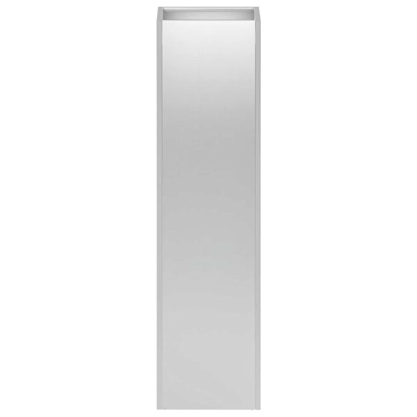 Garten-Pflanzgefäß Silber 20 x 20 x 75 cm Verzinkter Stahl