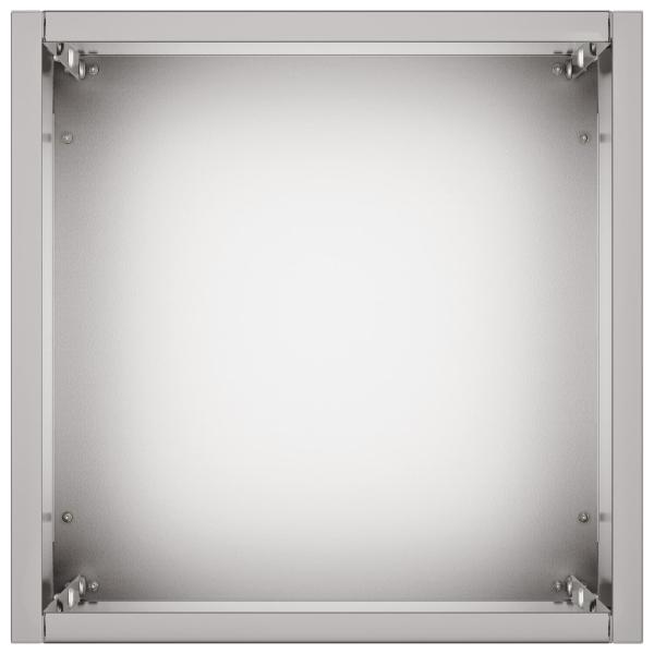 Garten-Pflanzgefäß Silber 20 x 20 x 75 cm Verzinkter Stahl