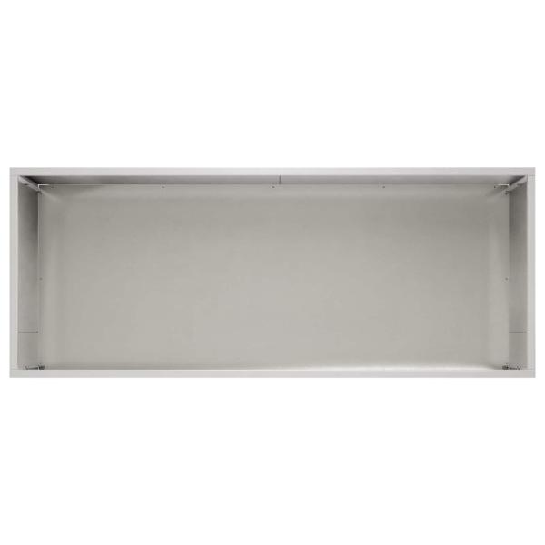 Garten-Pflanzgefäß 2 stk. Silber 80 x 40 x 40 cm Edelstahl