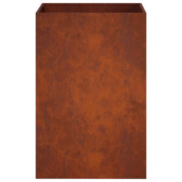 Garten-Pflanzgefäß 2 stk. Rostoptik 50 x 50 x 75 cm