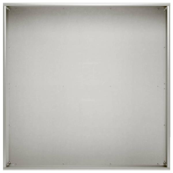 Garten-Pflanzgefäß 2 stk. Silber 60 x 60 x 20 cm Edelstahl