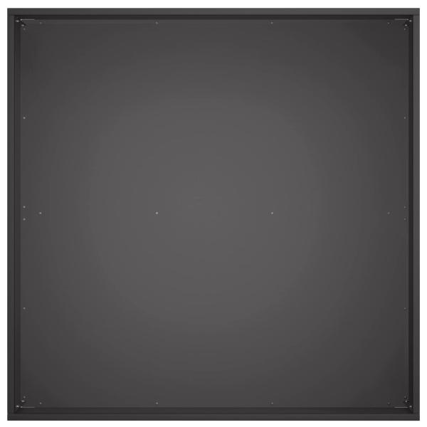 Garten-Pflanzgefäß 2 stk. Schwarz 60 x 60 x 20 cm