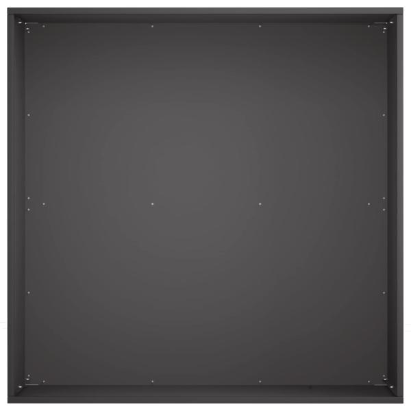 Garten-Pflanzgefäß 2 stk. Schwarz 40 x 40 x 30 cm