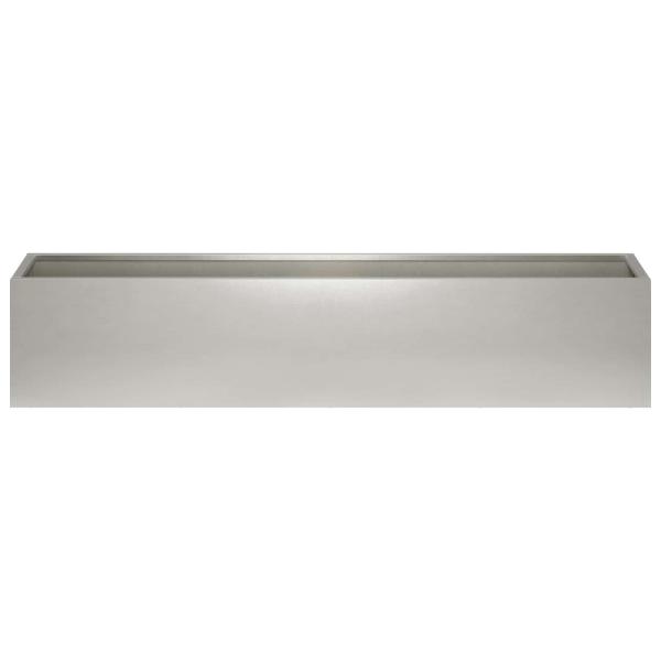 Garten-Pflanzgefäß Silber 100 x 20 x 20 cm Edelstahl