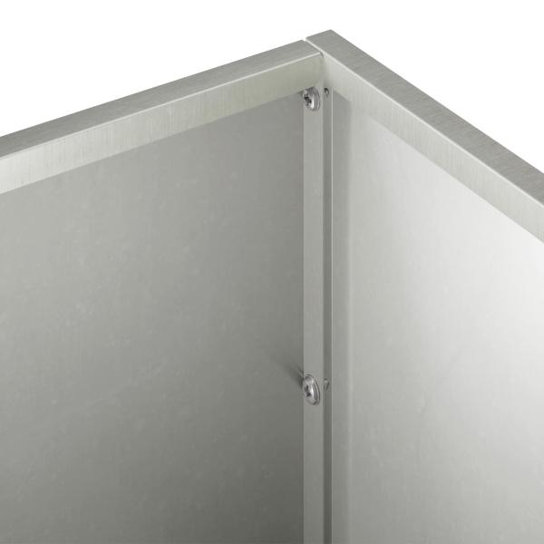 Garten-Pflanzgefäß Silber 100 x 20 x 20 cm Edelstahl