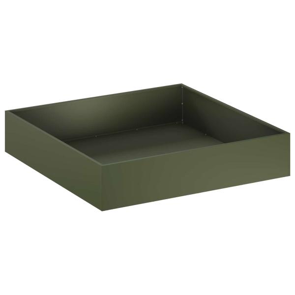 Garten-Pflanzgefäß 2 stk. Olivgrün 80 x 80 x 20 cm