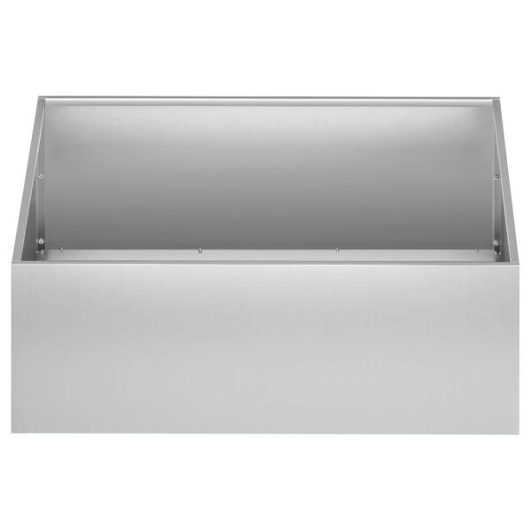Garten-Pflanzgefäß 2 stk. Silber 60 x 60 x 20 cm