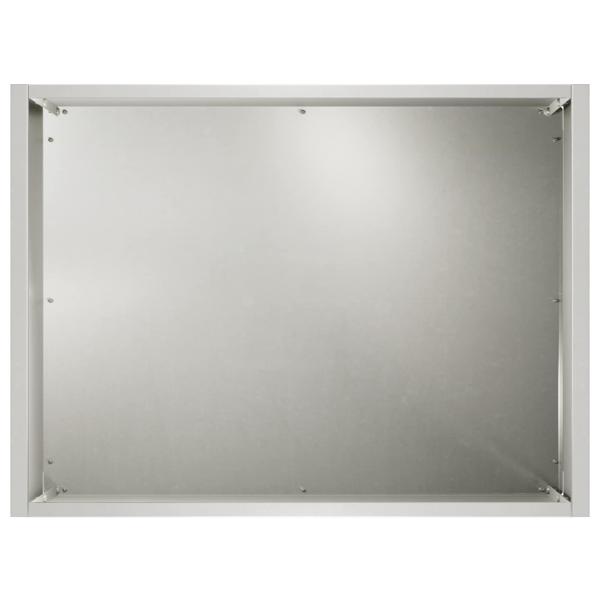 Garten-Pflanzgefäß 2 stk. Silber 40 x 30 x 30 cm Edelstahl