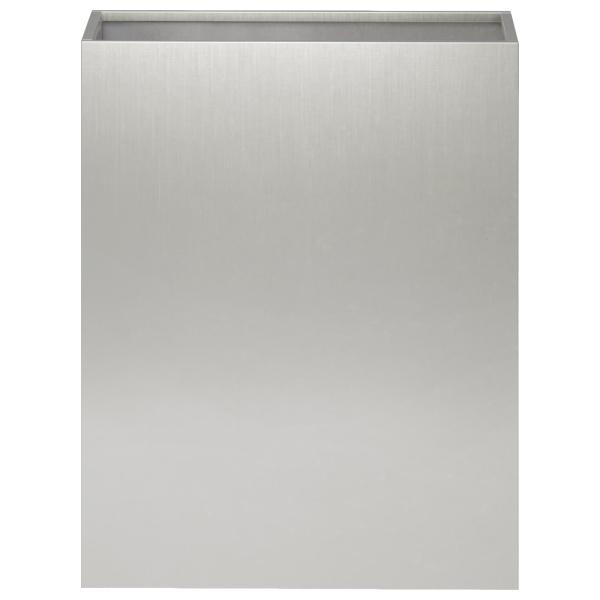 Garten-Pflanzgefäß 2 stk. Silber 40 x 20 x 50 cm Edelstahl