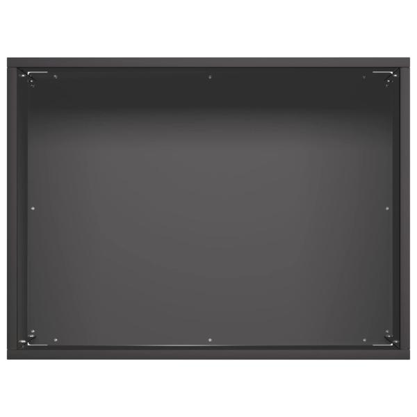 Garten-Pflanzgefäß 2 stk. Schwarz 40 x 30 x 30 cm