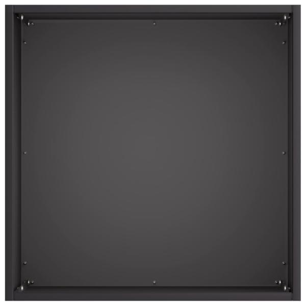 Garten-Pflanzgefäß 2 stk. Schwarz 20 x 20 x 20 cm