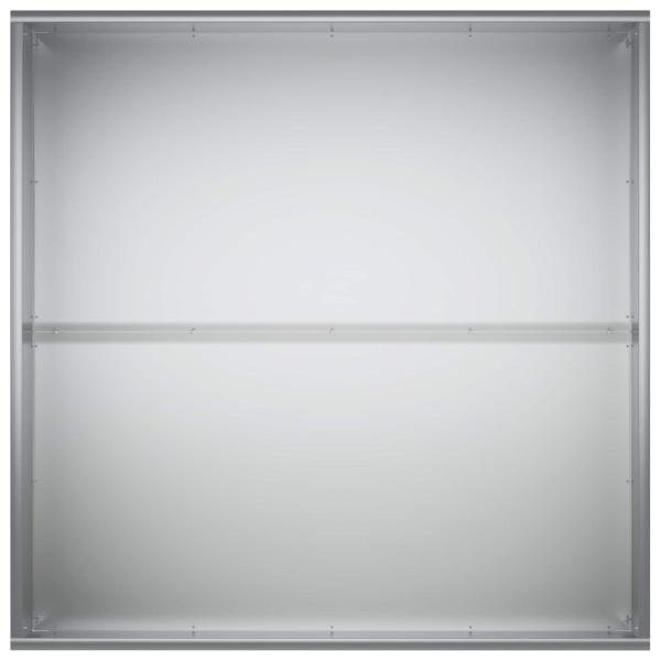 Garten-Pflanzgefäß Silber 100 x 100 x 40 cm Verzinkter Stahl